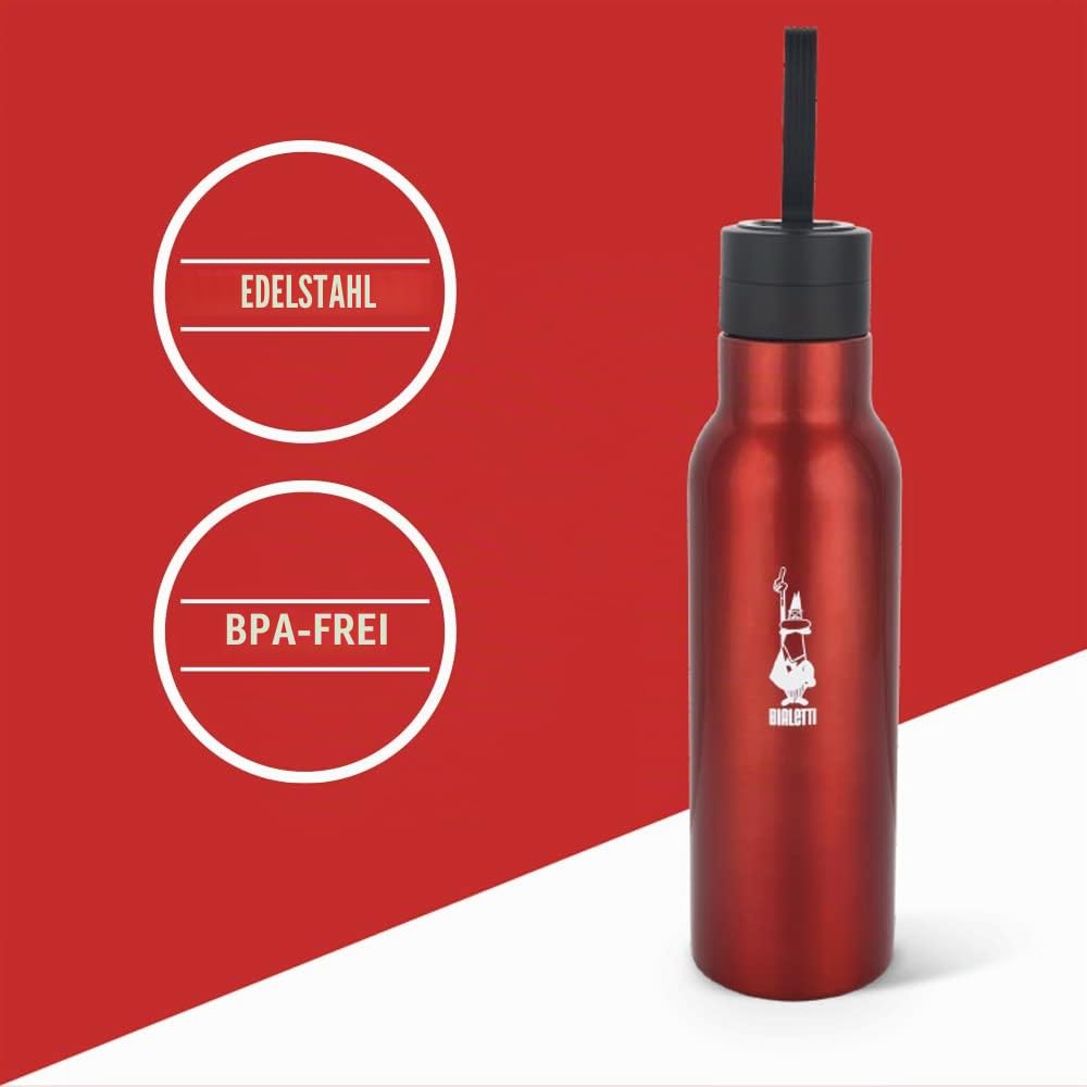 bialetti-to-go-thermoflasche-500-ml-rot-edelstahl image 4