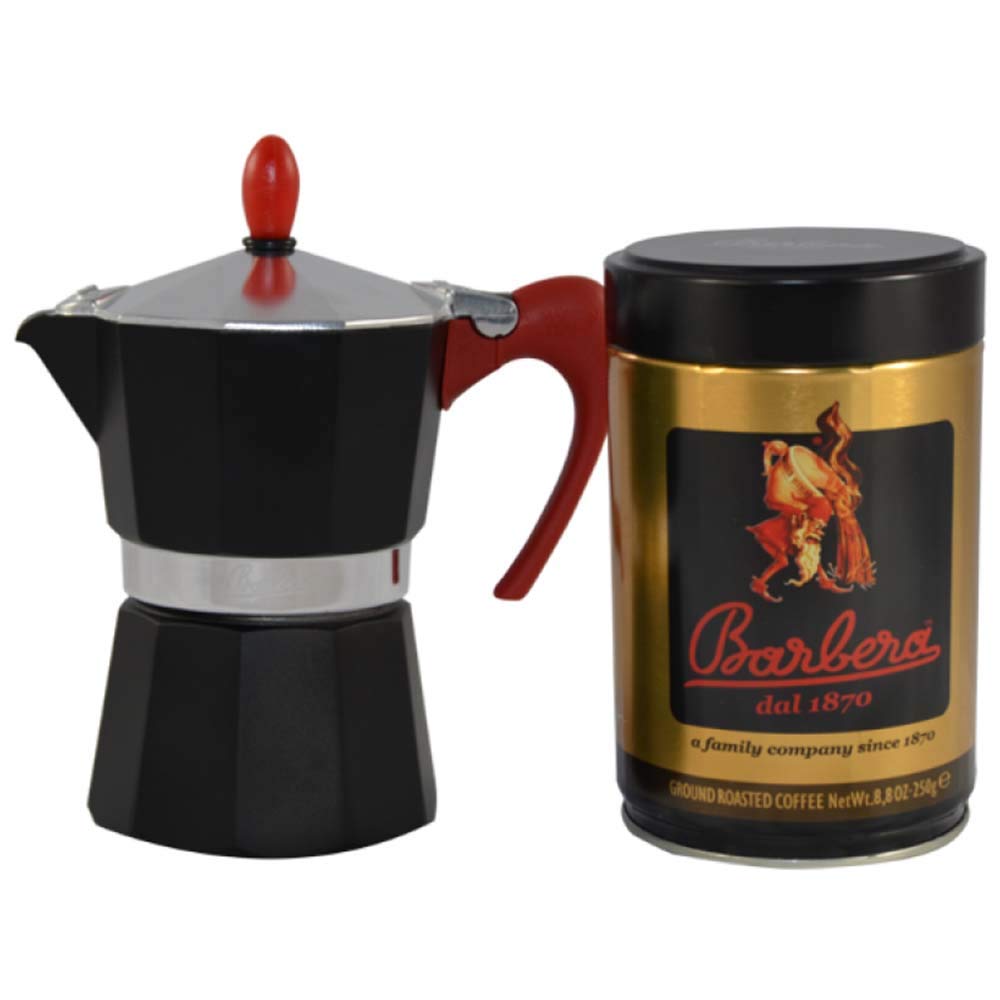 barbera-moka-espressokanne-3-tassen-kaffee-250-g-gemahlen image 1