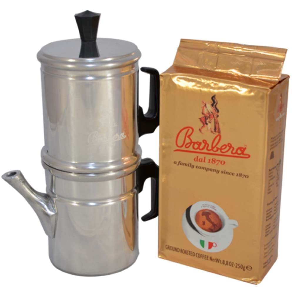 barbera-macinato-mokka-set-3-tassen-mit-250g-maghetto-gemahlen image 1
