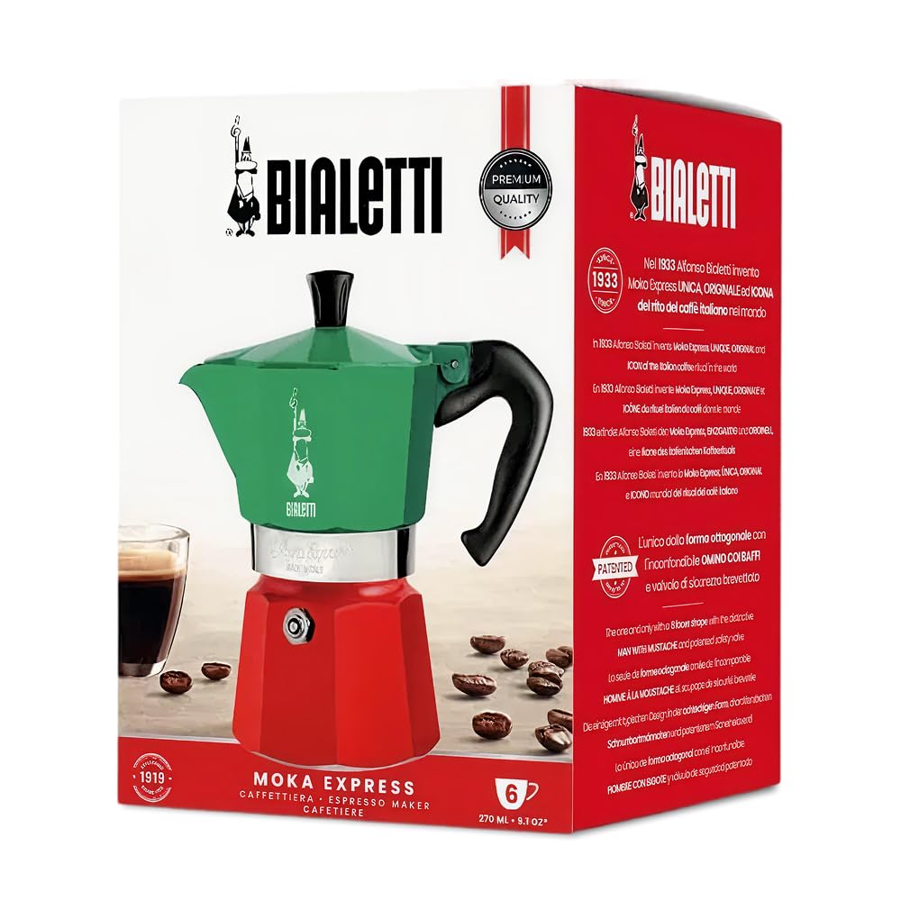 bialetti-moka-express-6-tassen-espressokanne-aluminium-270-ml image 2