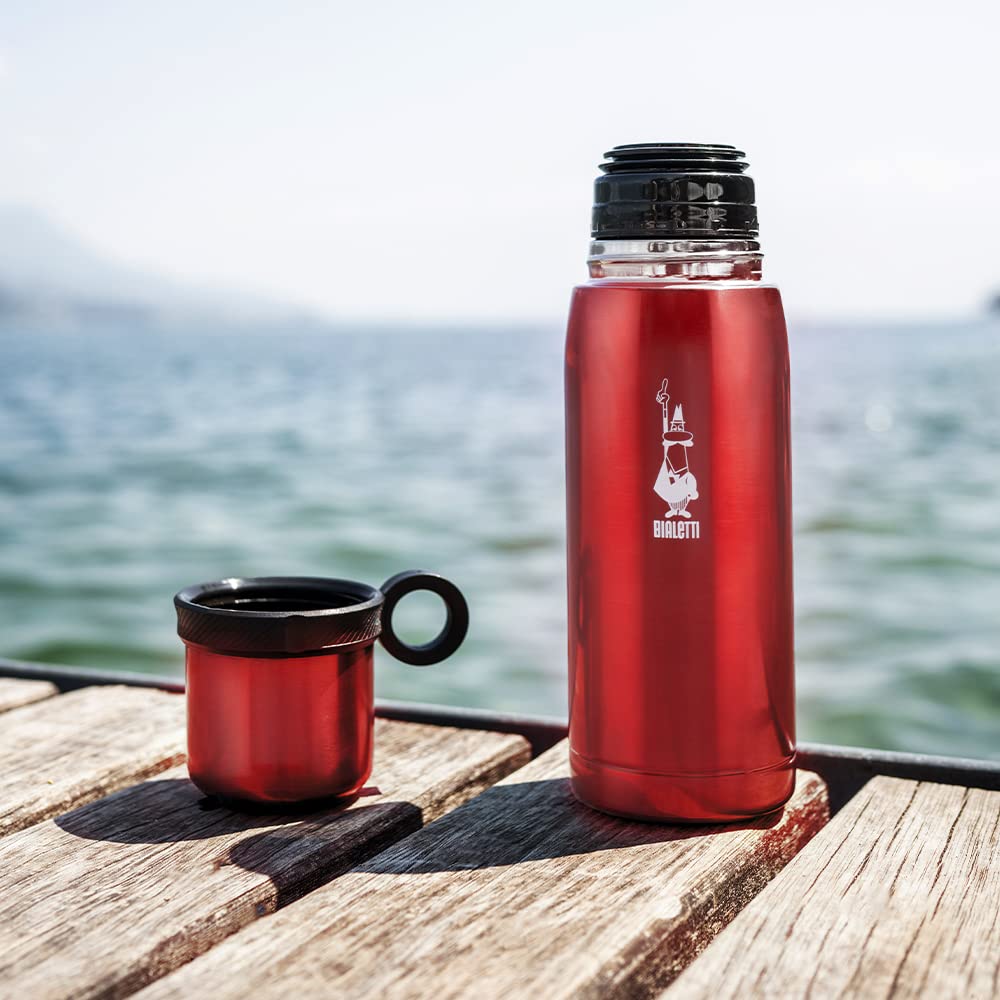 bialetti-to-go-thermoflasche-460-ml-rot-edelstahl image 2