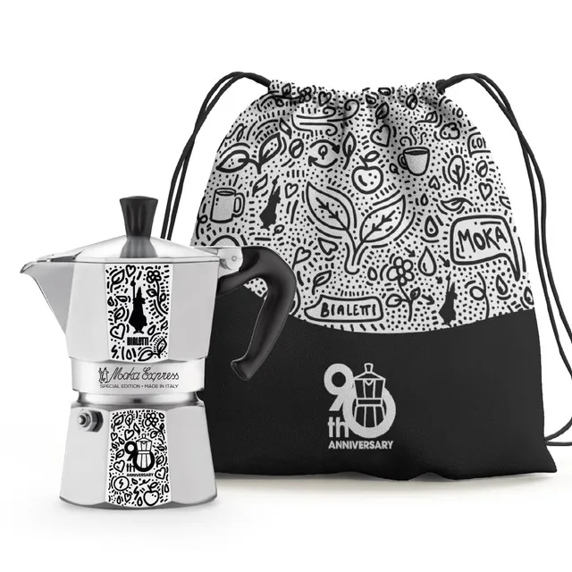 bialetti-moka-express-90-jubil-um-espressokanne-3-tassen image 1