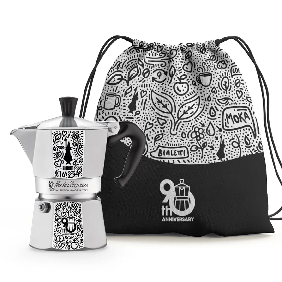 bialetti-moka-express-90-jubil-um-espressokanne-3-tassen image 1