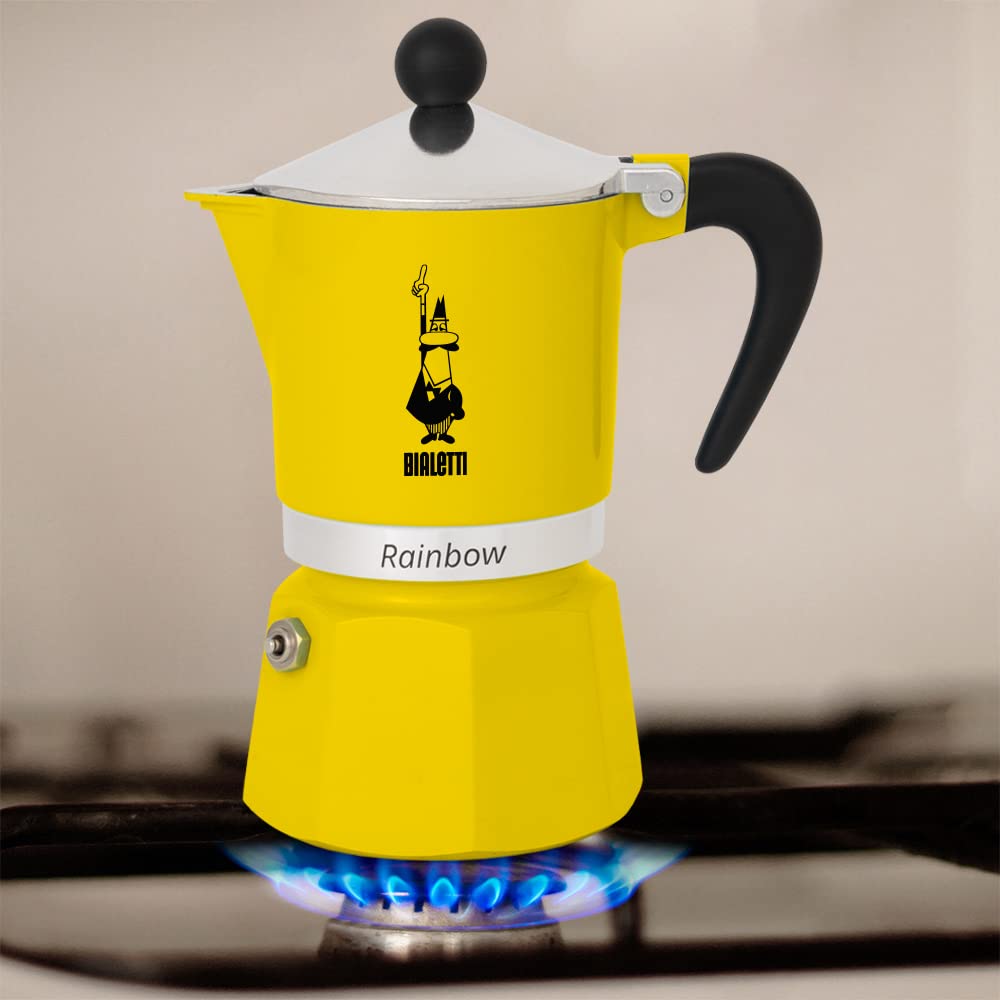 bialetti-rainbow-moka-espressokanne-3-tassen-gelb image 3