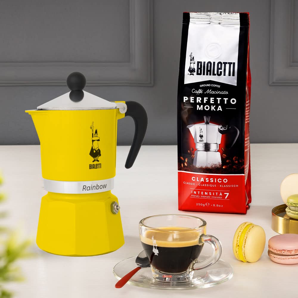 bialetti-rainbow-moka-espressokanne-3-tassen-gelb image 2