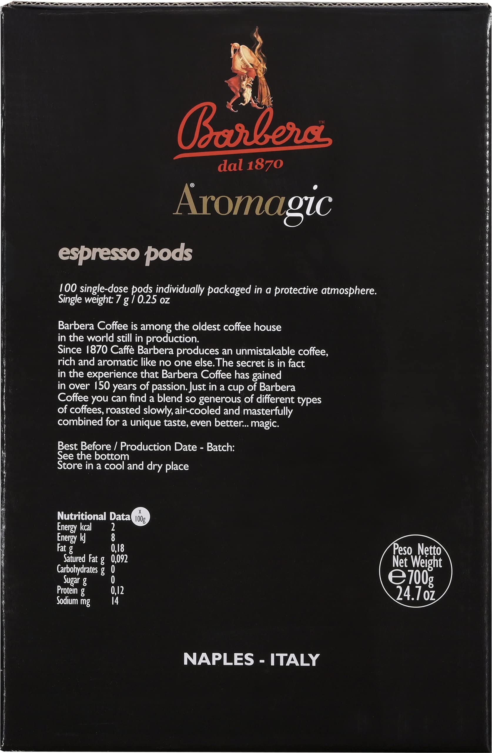 barbera-aromagic-ese-pads-intensiv-700-g image 2