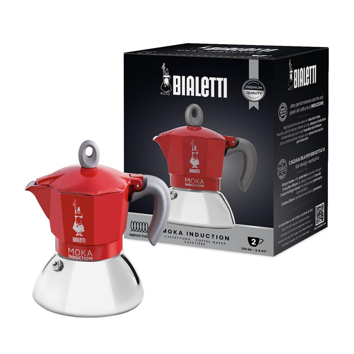 bialetti-moka-induction-espressokanne-2-tassen-rot image 1