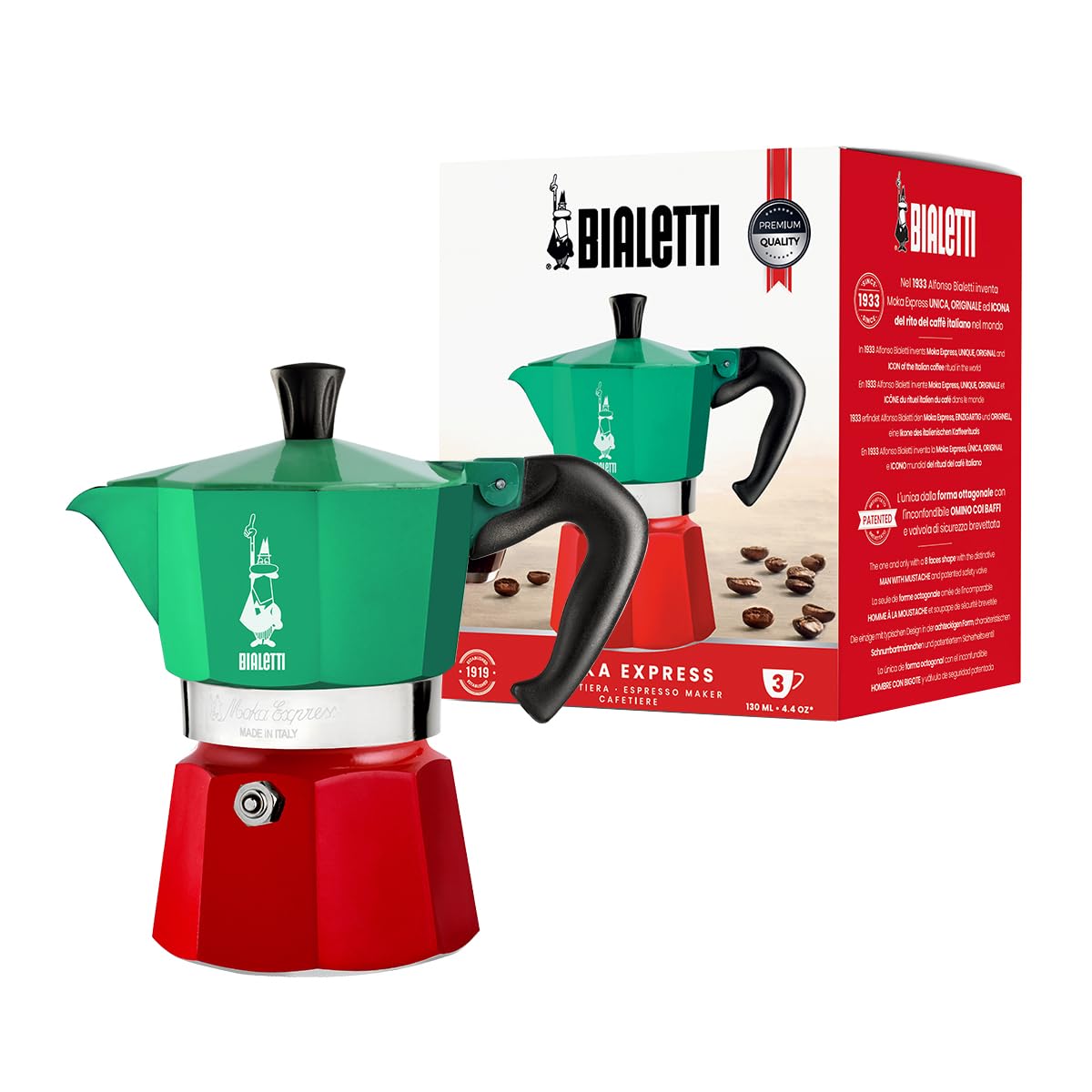 bialetti-moka-express-6-tassen-espressokanne-aluminium-270-ml image 7
