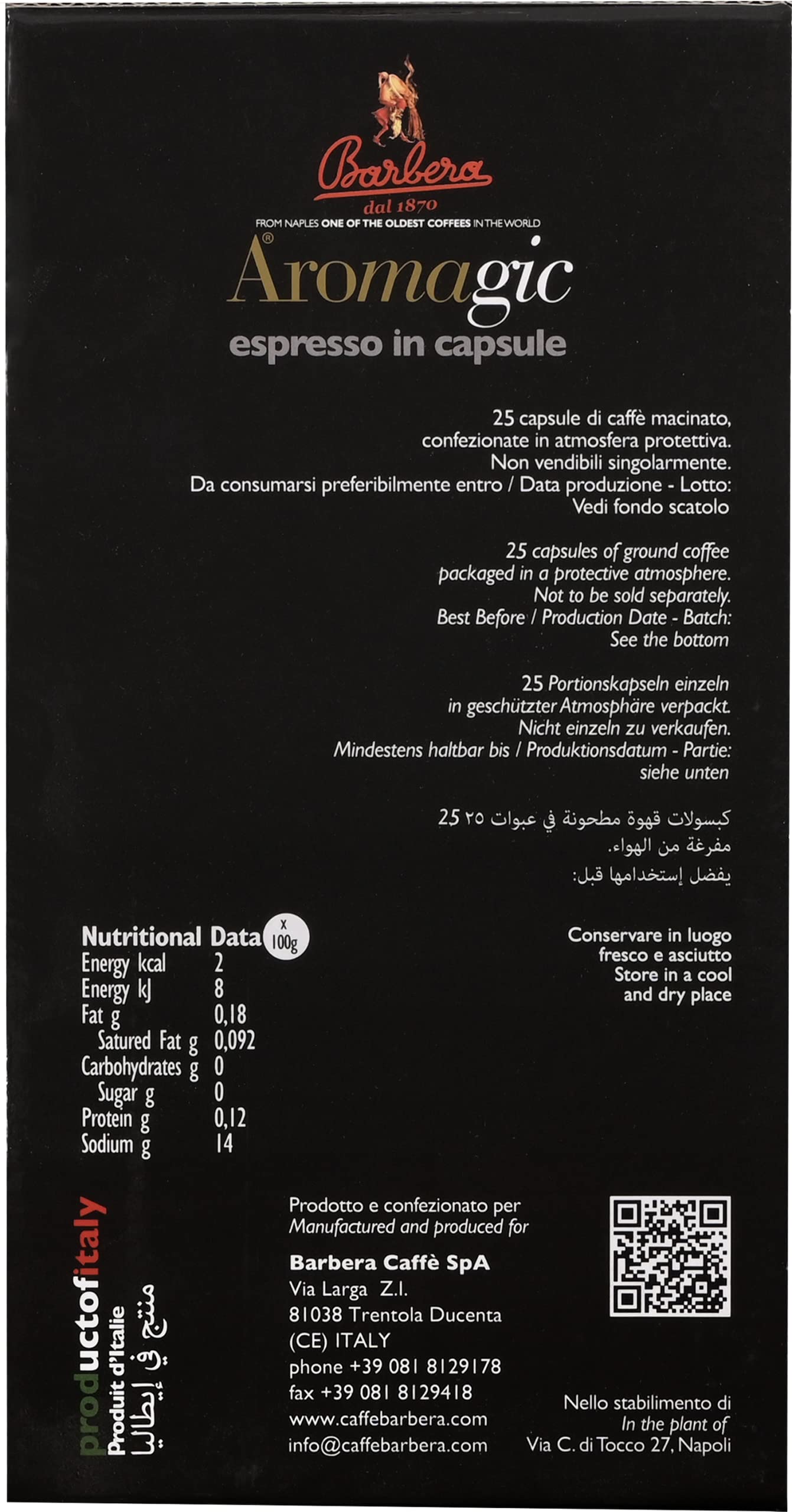 barbera-aromagic-kaffeekapseln-nespresso-25stk-tassen-set image 3