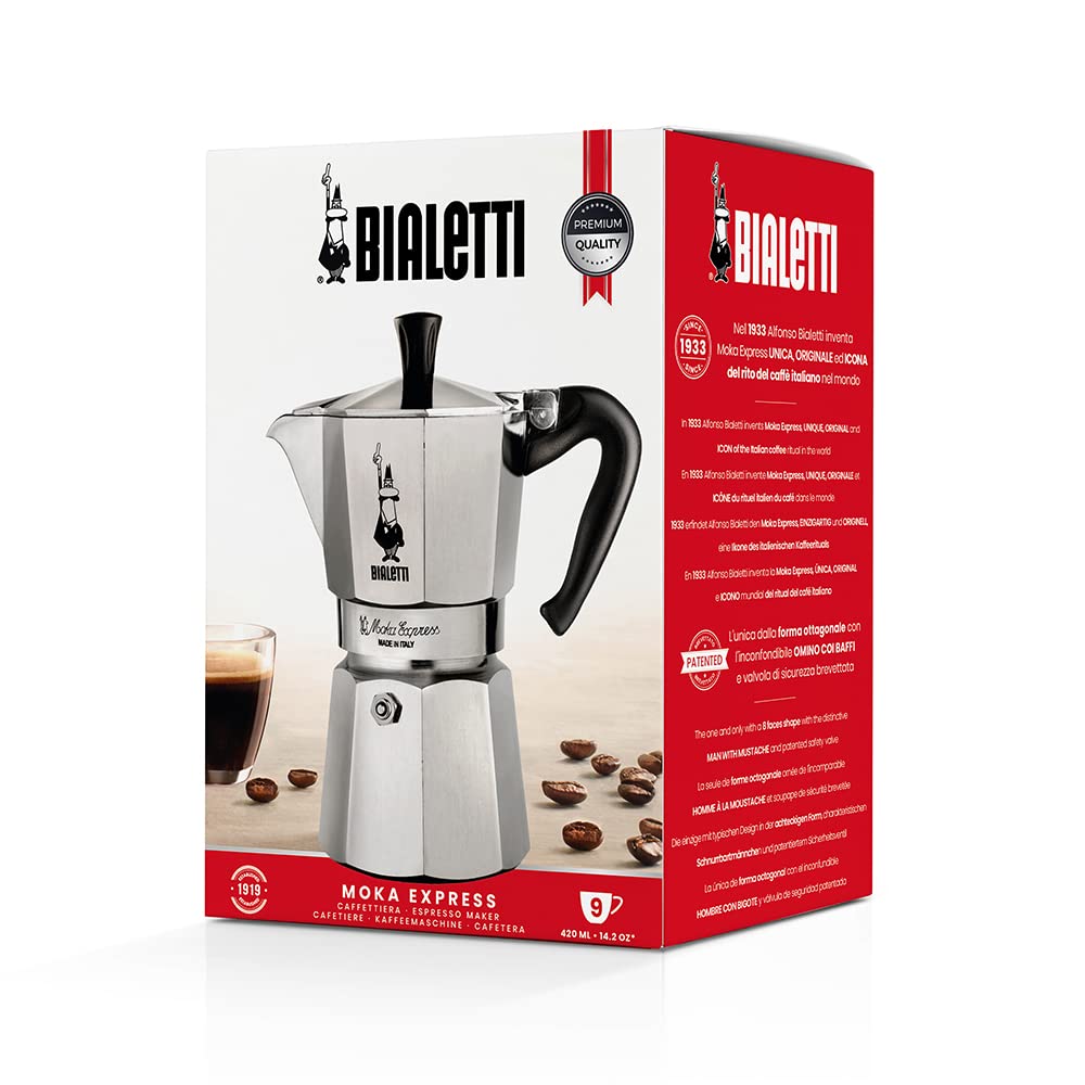 bialetti-moka-express-espressokanne-9-tassen-420ml image 5