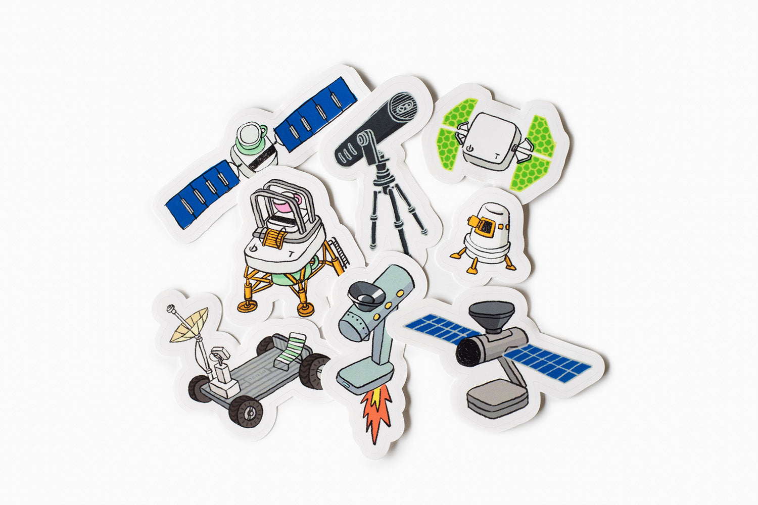 acaia-merch-cosmic-stickers-set-aufkleber image 1