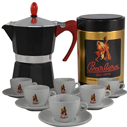 barbera-accessori-espressokocher-set-3-tassen-kaffee-250g image 6