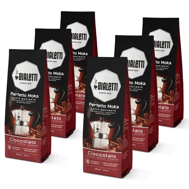 bialetti-perfetto-moka-cioccolato-kaffee-250g-6er-pack image 1
