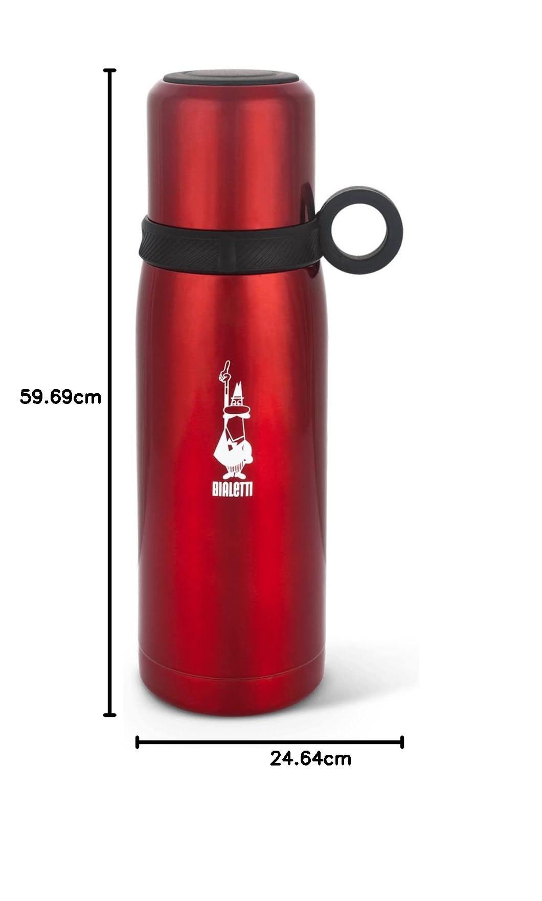 bialetti-to-go-thermoflasche-460-ml-rot-edelstahl image 5