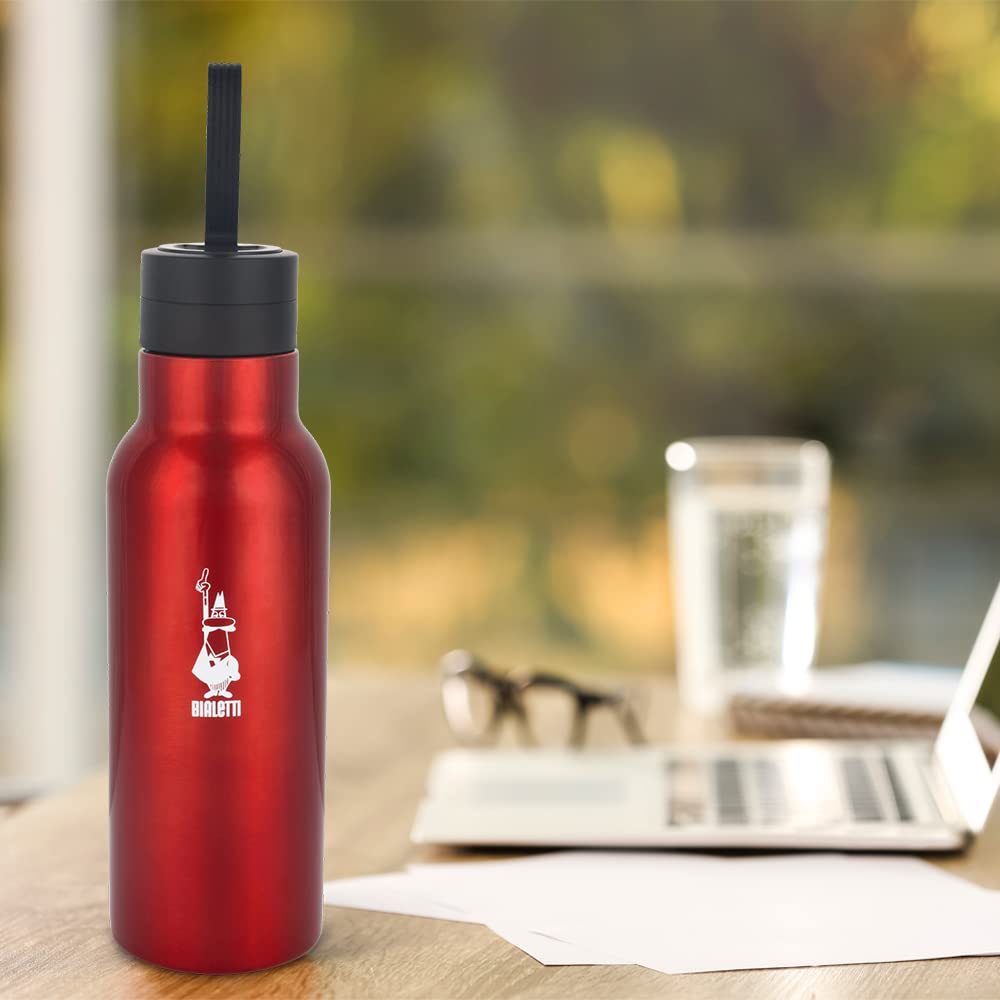 bialetti-to-go-thermoflasche-500-ml-rot-edelstahl image 2
