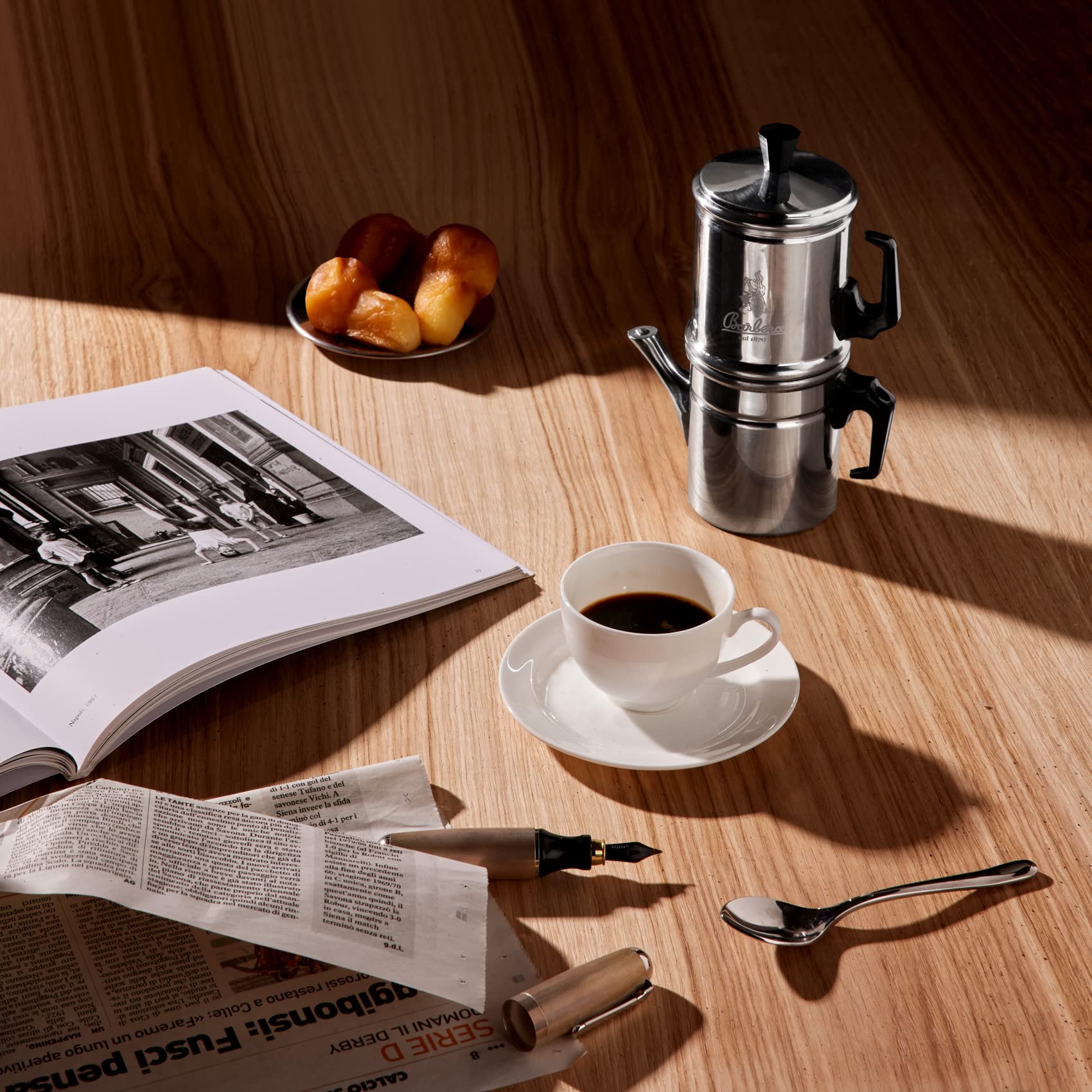 barbera-moka-napoletana-set-3-tassen-kaffee-250g image 6