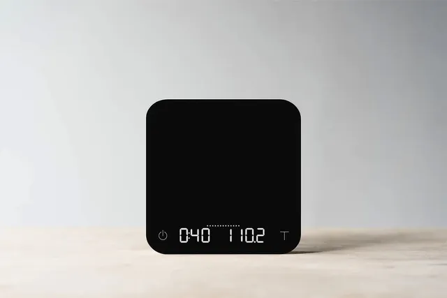 acaia-pearl-kaffeewaage-pitch-black-mit-timer-flow-rate image 1