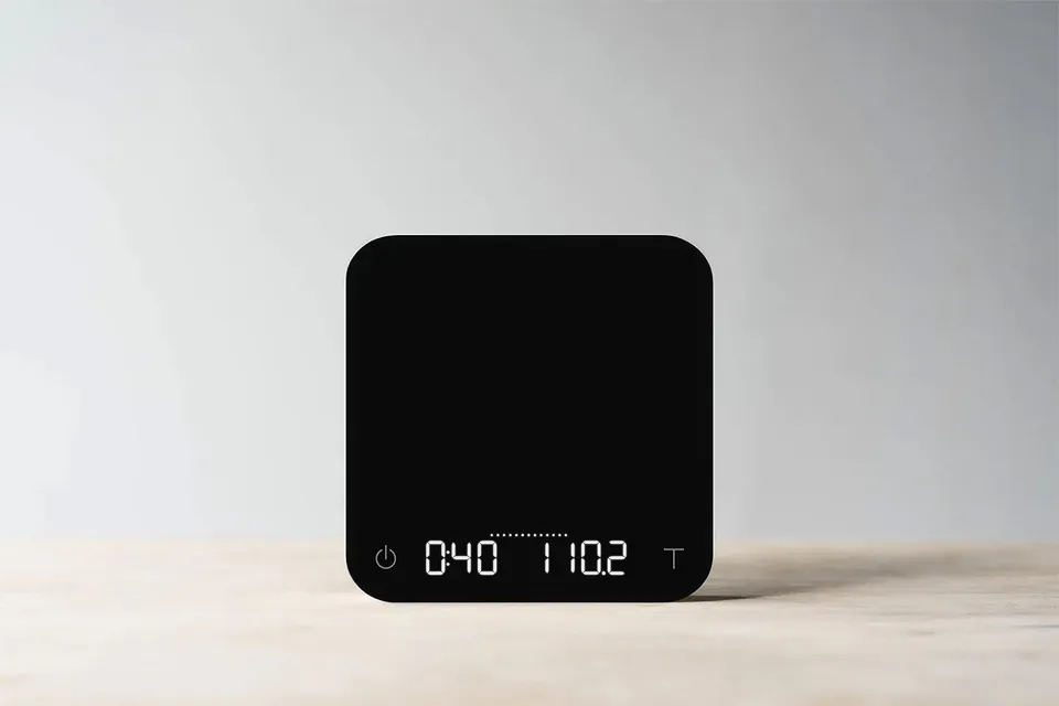 acaia-pearl-kaffeewaage-pitch-black-mit-timer-flow-rate image 1