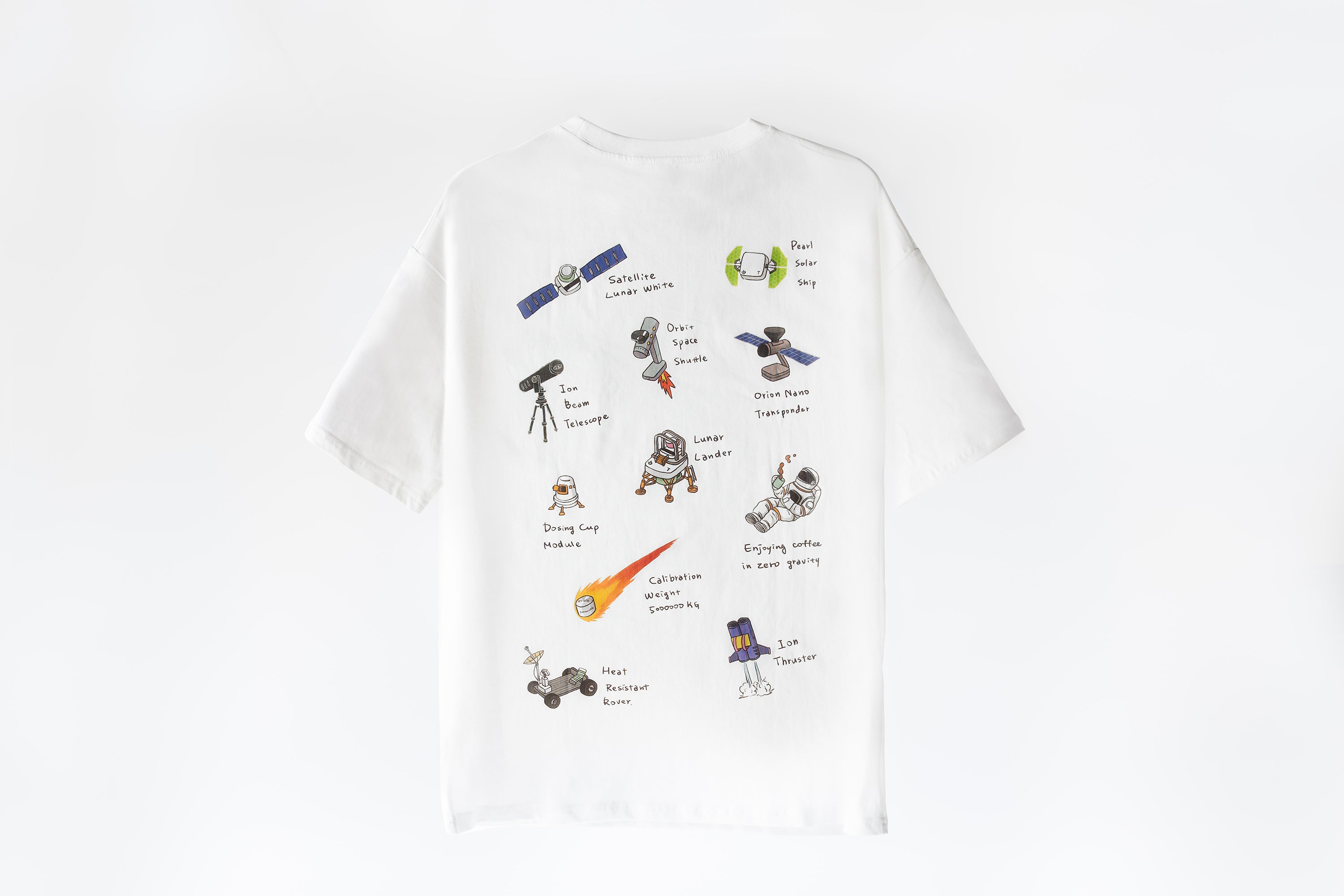 acaia-cosmic-t-shirt-baumwolle-schwarz-und-wei-s-xxl image 5