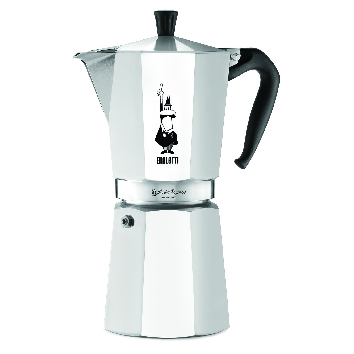 bialetti-moka-express-espressokanne-12-tassen-aluminium-silber image 1